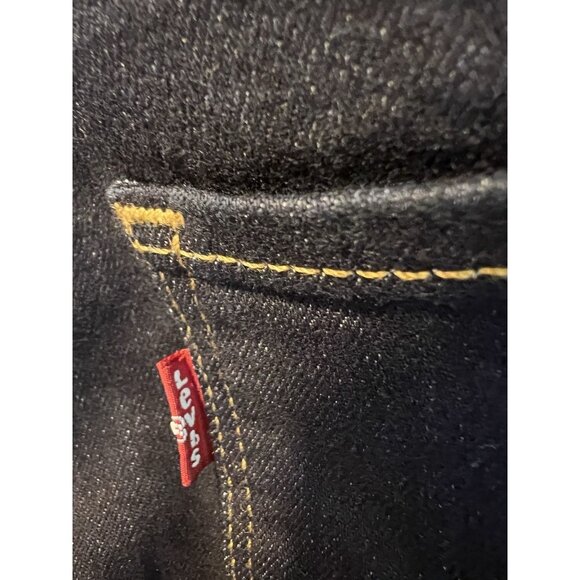 Levi's Women 315 Shaping Bootcut Mid Rise Zip Fly Stretch Jeans 18W Dark Blue - Picture 8 of 16